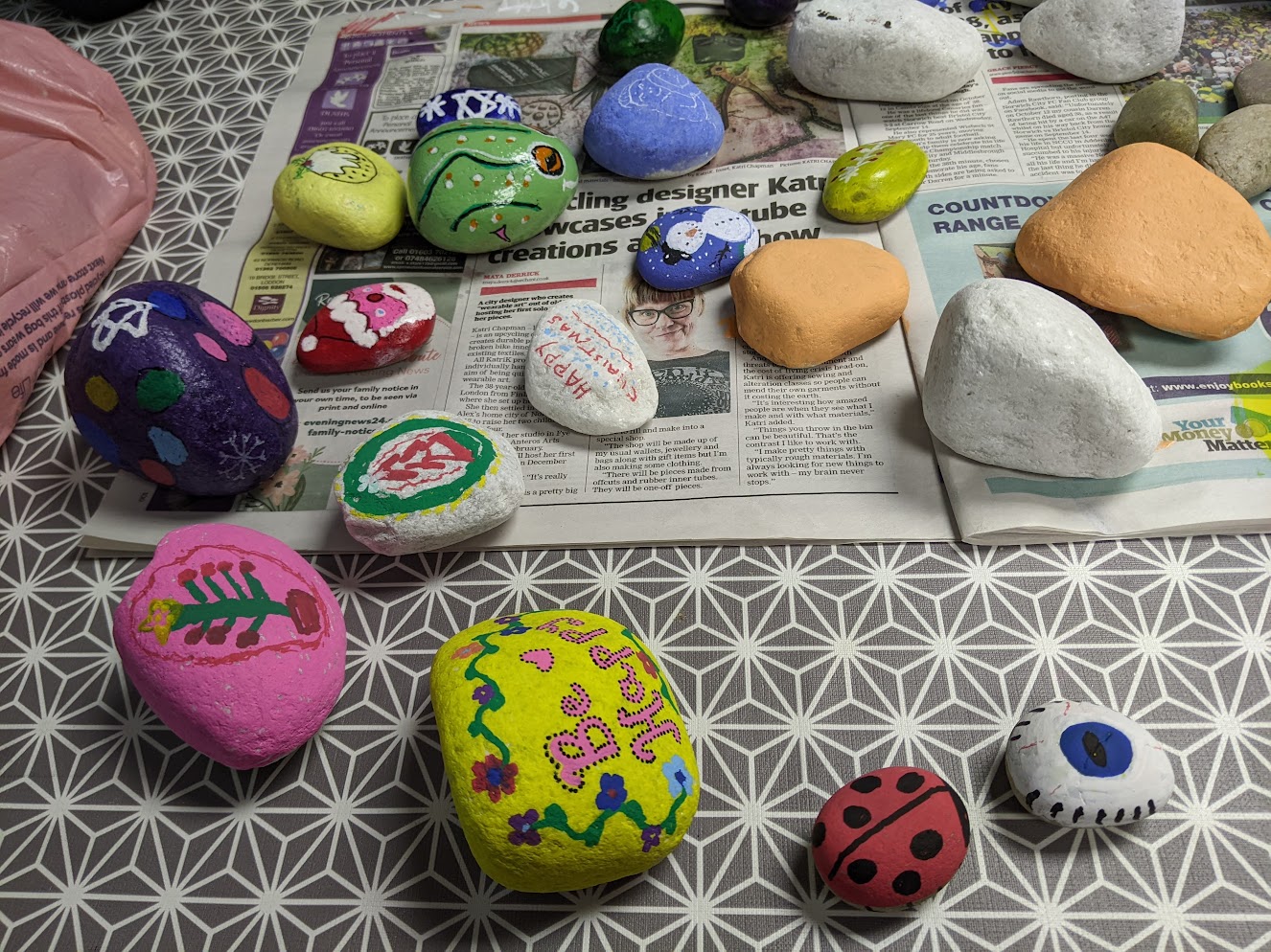 Painted stones